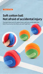 Close-up of soft cotton ball with PP cotton filling for safe indoor tossing game