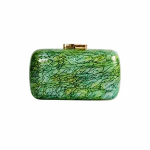 Evening Clutch Bag Acrylic Marble Pattern Hard Shell Shoulder Crossbody Purse Fashion Wedding Party For Women