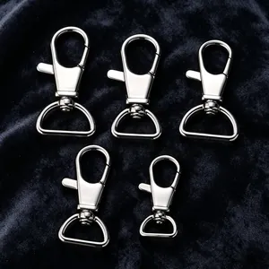 316 Stainless Steel High Polished Swivel Lobster Clasp For Bag Strap Connection DIY Keychain Metal Hook Hardware Accessory
