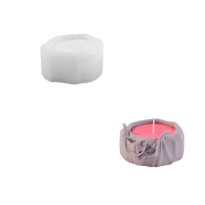 Ghost and bat silicone mold for DIY candle holders with gothic 3D relief design