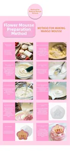 Step-by-step guide for making flower mousse cake using silicone floral mold