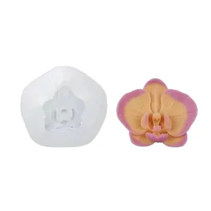 Phalaenopsis orchid silicone mold for mousse cake and handmade aromatherapy stones