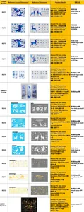 Catalogue détaillé de stickers de Noël en PVC pour fenêtres avec rennes et flocons