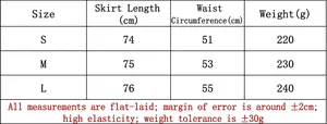 Detailed size chart for sexy V-neck backless dress showing length and waist measurements