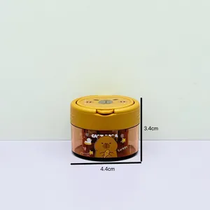 Cute Capybara double-hole pencil sharpener with 3.4cm height and 4.4cm width