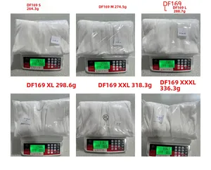Detailed size and weight chart for men's linen pants ranging from S to XXXL