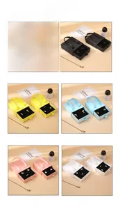 Multiple color options for drawer jewelry boxes with ribbon handles and velvet inserts