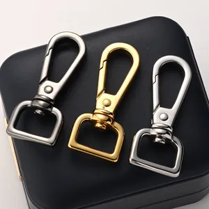 Polished 316 stainless steel swivel lobster clasps in black, gold and silver finishes