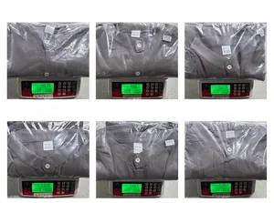 Specifiche di peso per set in lino taglie S a XXXL con indicazione della composizione tessuto