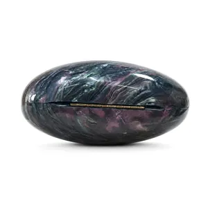 Fashion heart acrylic evening clutch bag with marble texture and gold metal clasp