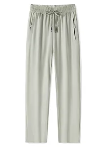 Unisex Ice Silk Quick Dry Sport Pants Lightweight Breathable UV Protection Jogger Straight Leg Casual Running Trousers
