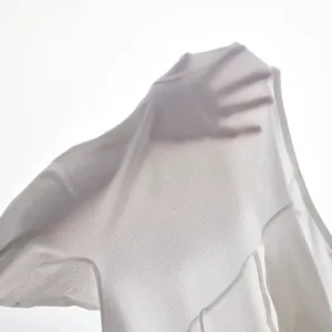 White breathable mesh baby bodysuit made of lightweight ice oxygen cotton fabric
