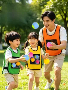 Kids sticky ball vest set for outdoor interactive parent-child dodgeball games
