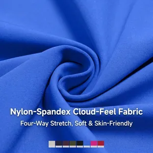 High-waist cloud-feel yoga flare pants in royal blue with 4-way stretch fabric
