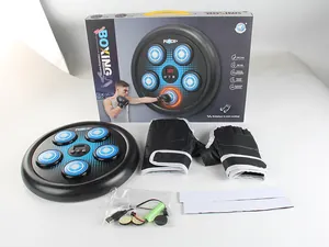 Set macchina da boxe musicale intelligente con bersagli LED, guanti e accessori