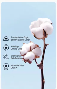 Detailed quality parameters of raw natural cotton used for premium soft loungewear