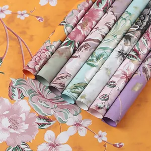 Vintage Flower Wrapping Paper Waterproof Plastic Double Sided Rose Peony Pattern Floral Bouquet Packaging For DIY