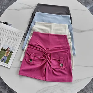 Shorts de yoga respirants à taille haute avec poches et design de lifting fessier