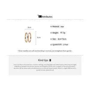 Detailed size and material guide for gold irregular metal bracelet pair