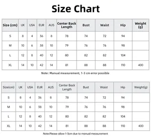 Comprehensive size guide and measurement chart for women's V-neck Christmas evening dress