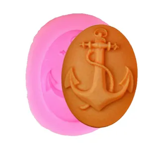 DIY pirate ship anchor silicone mold for fondant cake decoration and soap making