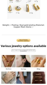 Detailed macro view of two-tone chunky metal earrings with gold and silver finish
