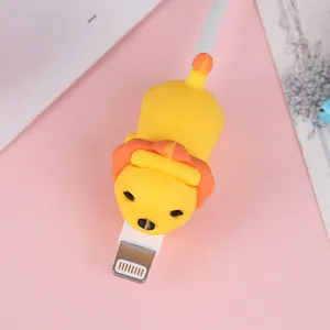 Cute cartoon lion data cable protector for iPhone charging line to prevent breaking