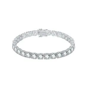 Elegant s925 sterling silver moissanite tennis bracelet for hip-hop fashion style