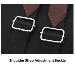 Macro detail of adjustable shoulder strap buckle on durable nylon travel backpack