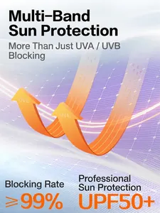 Diagramme technique du tissu de protection solaire pour veste outdoor légère UPF50 plus