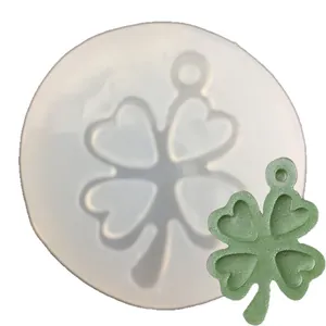 Professional clover heart tree DIY silicone mold for resin crafting and cake decorating