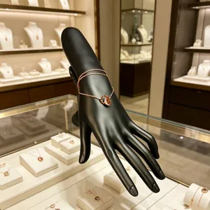 Hand Model Jewelry Display Stand Roman Column Base Plastic Ring Bracelet Holder Organizer Elegant Mannequin Hand