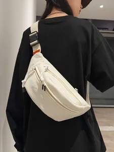 Borsa da Petto in Nylon Street Trendy per Uomo Donna Borsa a Tracolla Casual Marsupio Leggero per Ciclismo Viaggio Gita Quotidiana