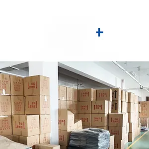 Macro shot of various corrugated kraft paper boxes with logistics warning signs