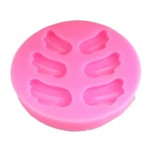 Stampo in silicone ali d'angelo rosa premium per decorazione torte e cioccolato fai-da-te