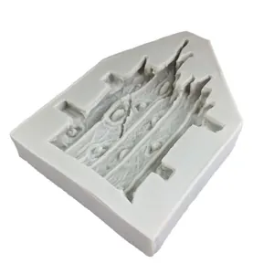 Professional bamboo fence texture silicone mold for fondant cake and chocolate decorating