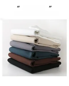 Sweatshirts épais en coton empilés avec poignets côtelés en six couleurs d'automne