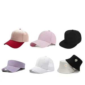 Collection of various headwear including baseball, hip hop, and bucket hats