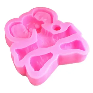Moule en silicone professionnel éléphant rose pour chocolat DIY et déco de gâteau