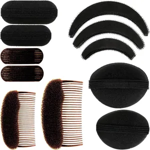 10pcs hair volume padding set with invisible sponge pads and combs for hair styling