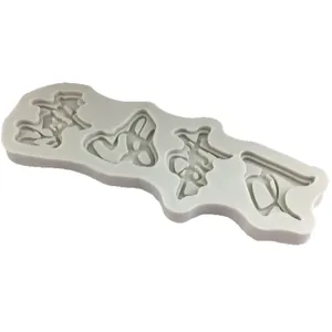 Stampo in silicone con auguri cinesi per decorazione creativa di torte e fondente