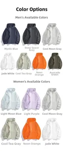 Comprehensive color display for men's and women's breathable UV-protective sun jackets