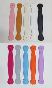 Colorful PU leather wrist straps for phone cases and bags in ten different colors