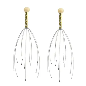 Handmatige hoofdmassage tool met flexibele metalen klauwen voor ontspanning