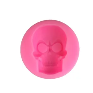 Moule en silicone rose tête de mort 3D pour la pâtisserie de fondant et chocolat DIY