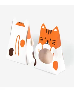 Boîtes cadeaux mignonnes en carton en forme de chat pour bonbons et petits présents