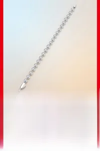 Detail view of 4mm moissanite tennis bracelet set in 925 sterling silver