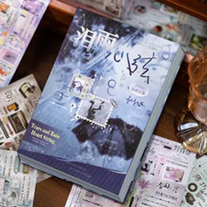 Detailed view of Midnight Sweetheart series sticker book for creative DIY scrapbooking