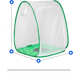 Large portable foldable insect cage butterfly habitat with clear dimension markings