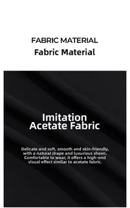 Vue détaillée macro du tissu en imitation acétate noir lisse pour pyjamas de style français